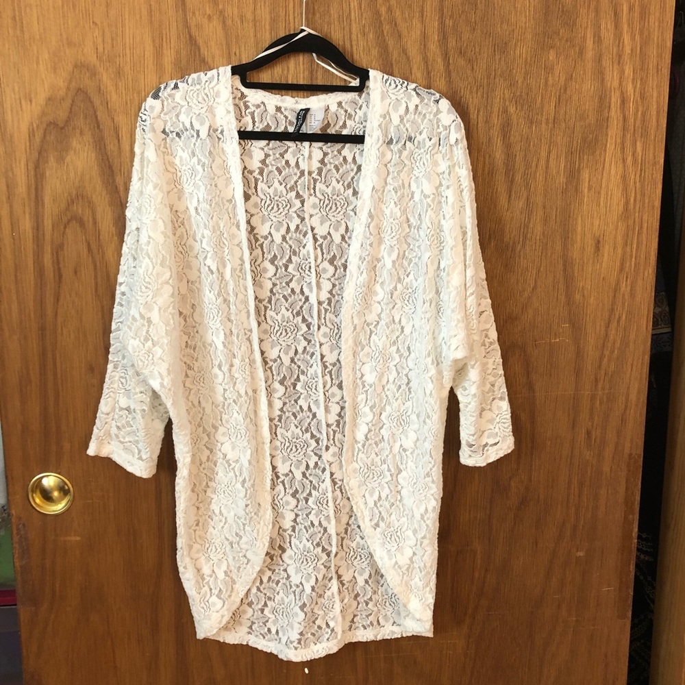 H&M Floral Lace Kimono, Size M